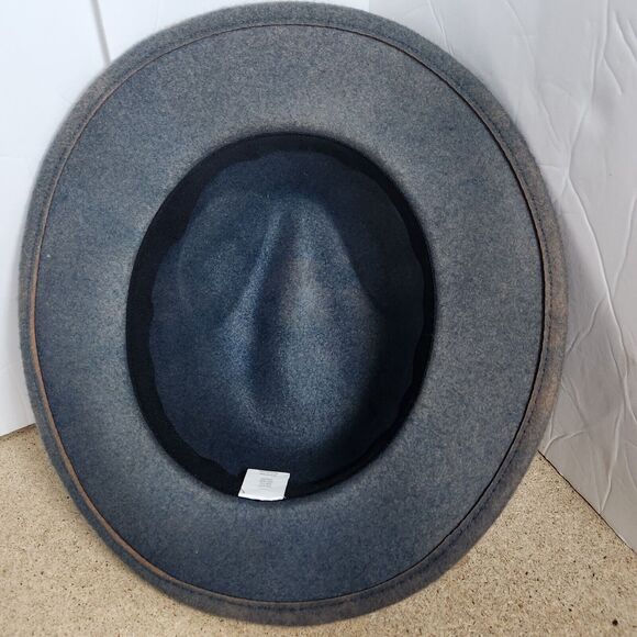 Target Gray 100% Wool Fedora Hat charcoal classic - Picture 6 of 10